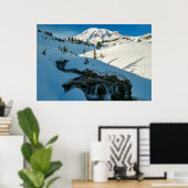 Majestic Snowbound Mt. Rainier Poster (Thuiskantoor)