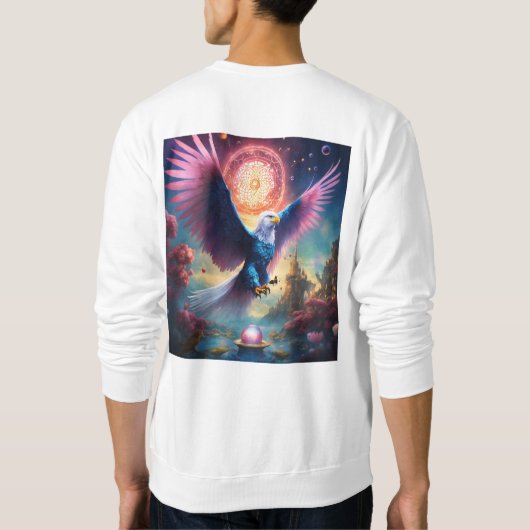 Majestic Soar Crystal Eagle Spirit Tee shirt (Achterkant)