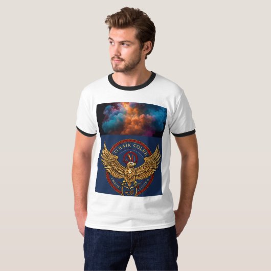 "Majestic Soar Eagle Logo T-shirt" T-shirt (Voorkant volledig)