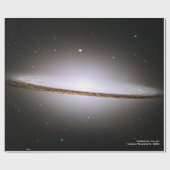 Majestic Sombrero Galaxy Hubble Telescope 2004 Cadeaupapier (Vlak)