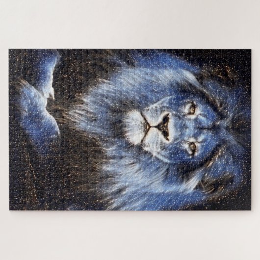 Majestic Sparkle Lion Legpuzzel (Horizontaal)