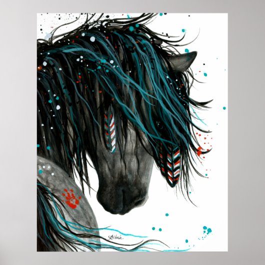 Majestic Spirit Horse van Amy Lyn Bihrle Poster (Voorkant)