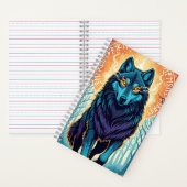 Majestic Spirit Wolf Notitieboek (Binnen)