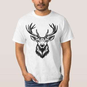 Majestic Stag Head T-shirt