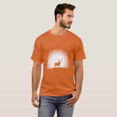 Majestic Stag Silhouette Under Lunar Light T-shirt (Voorkant volledig)