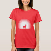 Majestic Stag Silhouette Under Lunar Light T-shirt (Voorkant)