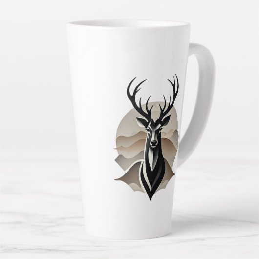 Majestic Stag – Wilderness Spirit Latte Mok (Rechterhoek)