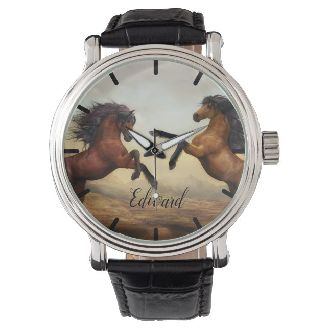 Majestic Stallions Horloge (Voorkant)