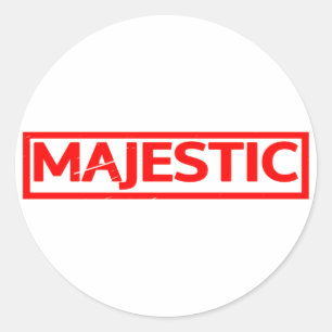 Majestic Stamp Ronde Sticker