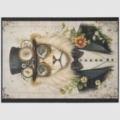 Majestic Steampunk Lion in Pet K1 Decoupage Tissuepapier (Voorkant)