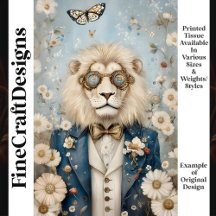 Majestic Steampunk Lion in Pet K2 Decoupage