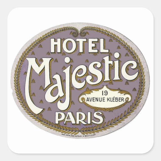 Majestic, Sticker Parijs (Voorkant)
