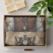 Majestic Stijlvolle  Steampunk Fox Tissuepapier (Geschenk)