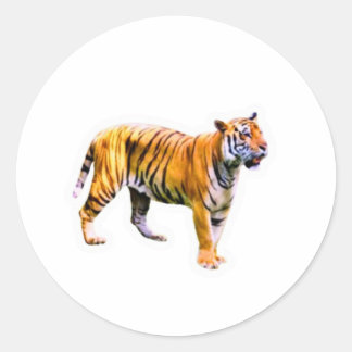 Majestic Sumatran Tiger - Endangered Wildlife Cons Ronde Sticker
