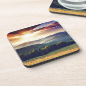 Majestic sunset in the mountains landscape 4 onderzetter (Linkerzijde)