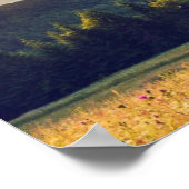 Majestic sunset in the mountains landscape 4 poster (Hoek)