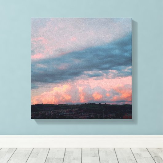 Majestic Sunset in Wales Canvas Afdruk (Insitu (Houten vloer))
