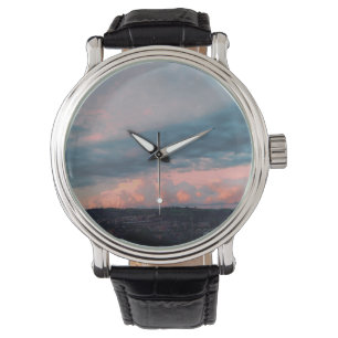 Majestic Sunset in Wales Horloge