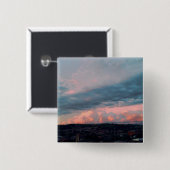 Majestic Sunset in Wales Vierkante Button 5,1 Cm (Voorkant /achterkant)