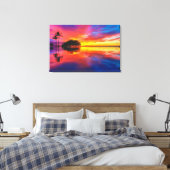 Majestic Sunset | Wailea Beach, Maui, Hawaii Canvas Afdruk (Insitu (Slaapkamer))