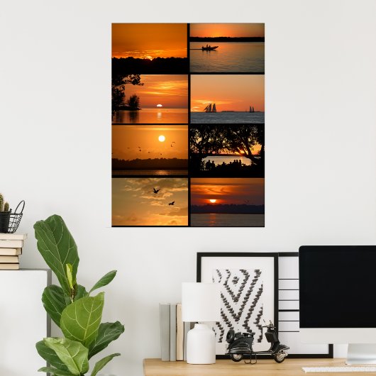 Majestic Sunsets  Poster (Thuiskantoor)