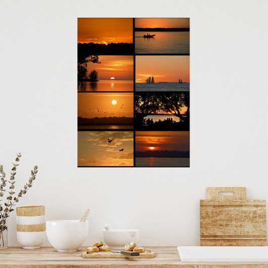 Majestic Sunsets  Poster (Keuken)