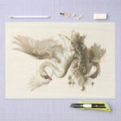  Majestic Swan in Beweging Tissuepapier (Craft)