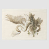 Majestic Swan in Beweging Tissuepapier (Voorkant)