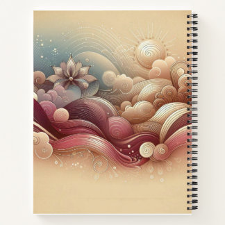 Majestic Swirls & Floral Notitieboek