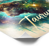Majestic Taurus Zodiac Art Foto Afdruk (Hoek)