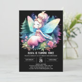 Majestic Theme Fairy Verjaardag Kaart (Staand voorkant)