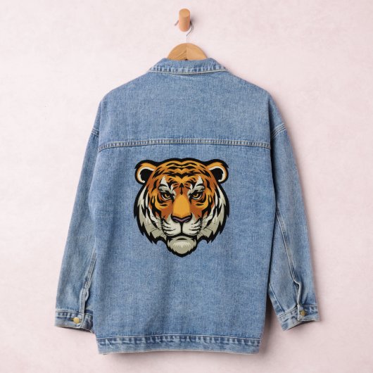 Majestic Tiger borduurwerk Denim Jacket (Hangar)