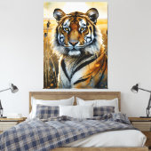 Majestic Tiger Canvas Afdruk (Insitu (Slaapkamer))