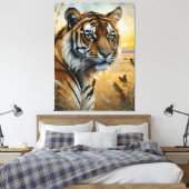 Majestic Tiger Canvas Afdruk (Insitu (Slaapkamer))