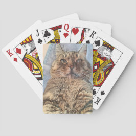 Majestic Tiger Cat  Pokerkaarten