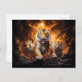 Majestic Tiger Chinese Zodiac Artistry Briefkaart (Voorkant / Achterkant)