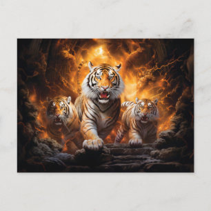 Majestic Tiger Chinese Zodiac Artistry Briefkaart