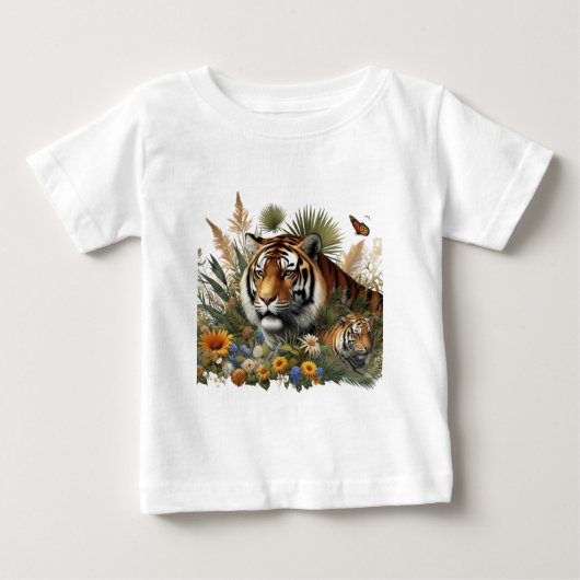 Majestic Tiger Design T-shirt (Voorkant)