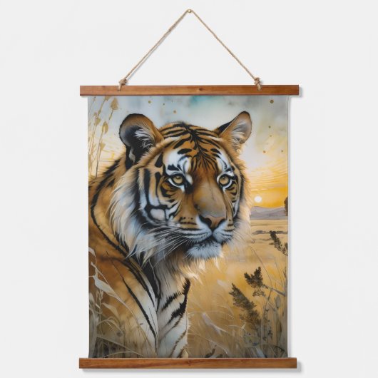 Majestic Tiger Hangend Wandkleed (Voorkant)