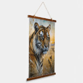 Majestic Tiger Hangend Wandkleed (Gebogen)