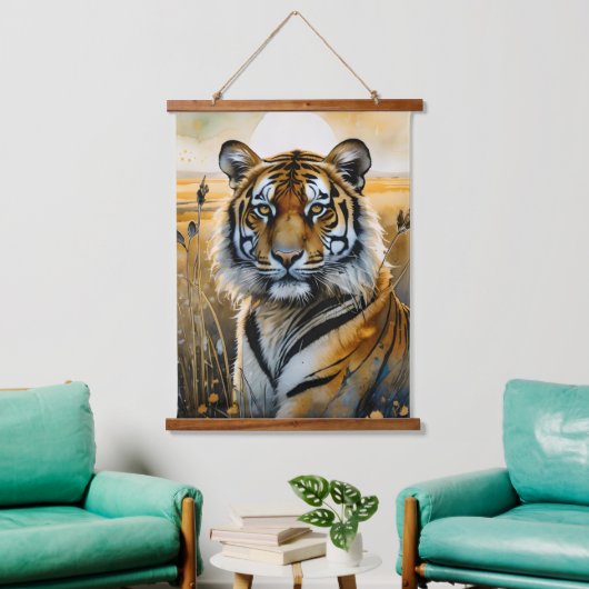 Majestic Tiger Hangend Wandkleed (Woonkamer)