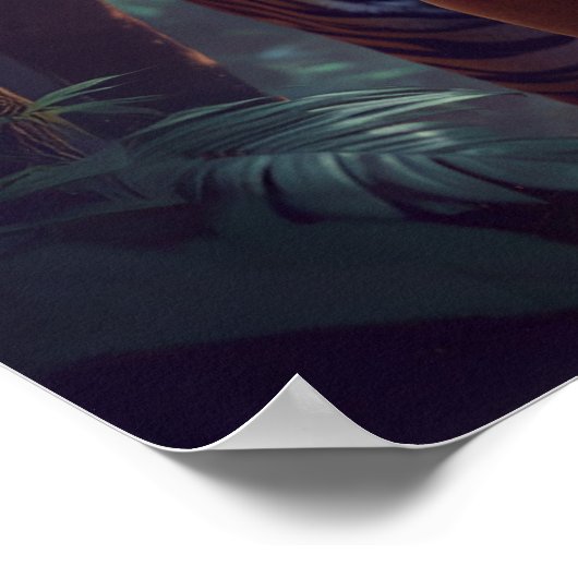 Majestic Tiger In Forest Poster (Hoek)