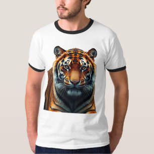 Majestic Tiger Mannen Basic Ringer T-shirt