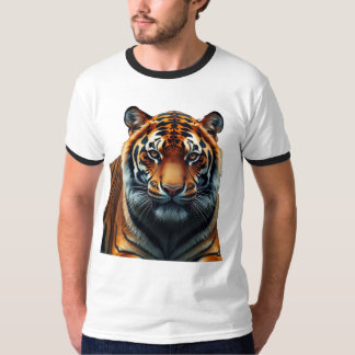 Majestic Tiger Mannen Basic Ringer T-shirt