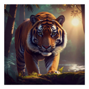 Majestic Tiger Perfect Poster