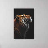 Majestic Tiger Portrait, Strength Royal Confidence Canvas Afdruk (Voorkant)