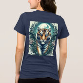 "Majestic Tiger – Power and Grace in Motion" Tri-Blend Shirt (Achterkant)