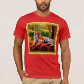 "Majestic Tiger Resting in the Wild". Bestel nu T-shirt (Voorkant)