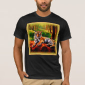 "Majestic Tiger Resting in the Wild". Bestel nu T-shirt (Voorkant)