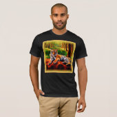 "Majestic Tiger Resting in the Wild". Bestel nu T-shirt (Voorkant volledig)